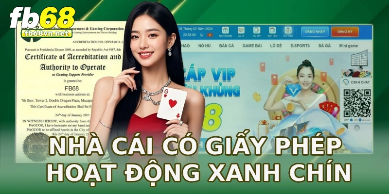 Nhà cái có giấy phép hoạt động xanh chín